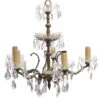Petite Bronze & Crystal 5 Arm Spanish Chandelier 1 Petite Bronze & Crystal 5 Arm Spanish Chandelier -OGT Sale Store chandeliers petite bronze crystal 5 arm spanish chandelier p261633