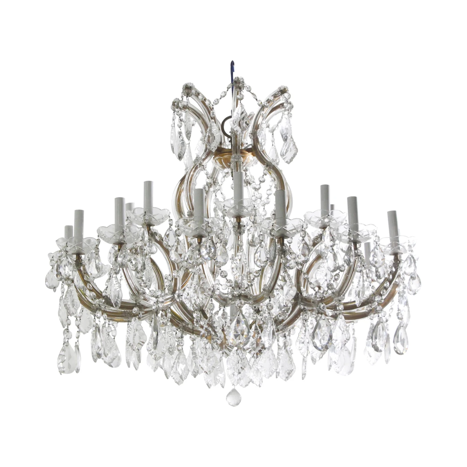 22 Light Antique Marie Therese Crystal Chandelier 4 22 Light Antique Marie Therese Crystal Chandelier - Image 2