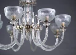 Late 20th Century 8 Arm Cut Crystal Fine Osler Chandelier 19 Late 20th Century 8 Arm Cut Crystal Fine Osler Chandelier -OGT Sale Store chandeliers q277852