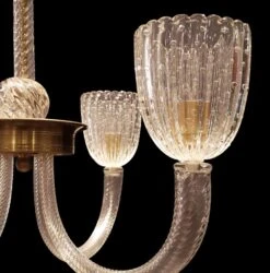 Vintage Clear Control Bubble Murano 4 Arm Crystal Chandelier 9 Vintage Clear Control Bubble Murano 4 Arm Crystal Chandelier -OGT Sale Store chandeliers q284924