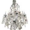 Restored Grand 16 Arm Plaza Hotel Crystal Chandelier