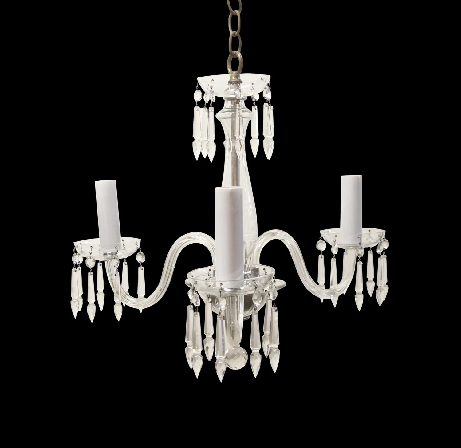 Traditional Petite 3 Arm Clear Crystal Chandelier 3 Traditional Petite 3 Arm Clear Crystal Chandelier
