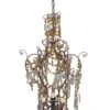 Victorian 3 Arm Amber & Clear Crystal Chandelier 1 Victorian 3 Arm Amber & Clear Crystal Chandelier -OGT Sale Store chandeliers victorian 3 arm amber clear crystal chandelier l211904