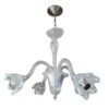 Vintage Murano Crystal 4 Arm Chandelier