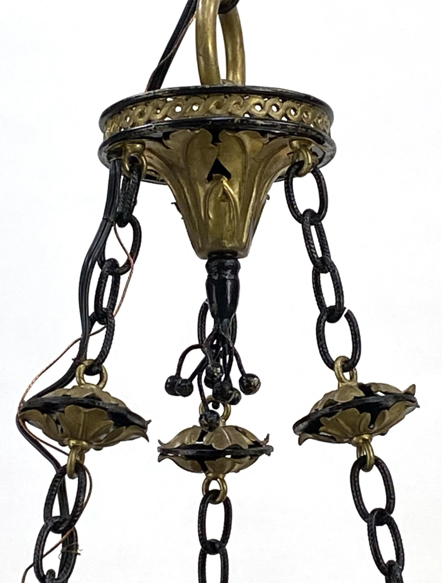 1930s French Country 6 Arm Chandelier 11 1930s French Country 6 Arm Chandelier - Image 9
