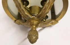 1900s Antique Victorian 3 Foot Bronze & Frosted Glass Ceiling Lantern 15 1900s Antique Victorian 3 Foot Bronze & Frosted Glass Ceiling Lantern -OGT Sale Store chc545 07