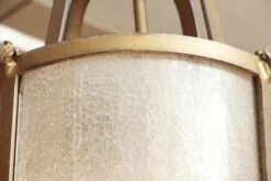 1920s Traditional Seeded Glass & Bronze Ceiling Lantern -OGT Sale Store chc568 04