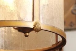 1920s Traditional Seeded Glass & Bronze Ceiling Lantern -OGT Sale Store chc568 05