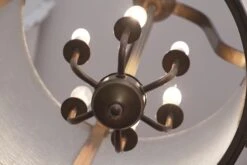 1920s Traditional Seeded Glass & Bronze Ceiling Lantern -OGT Sale Store chc568 07