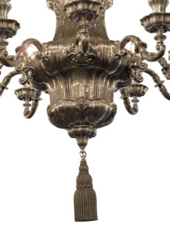 5 Ft. Silvered Bronze 10 Arm Georgian Caldwell Chandelier -OGT Sale Store chc760 04