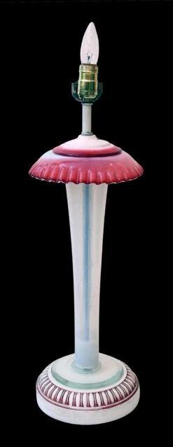 Pair Of Pink And White Murano Glass Table Lamps 19 Pair Of Pink And White Murano Glass Table Lamps -OGT Sale Store chl560 05