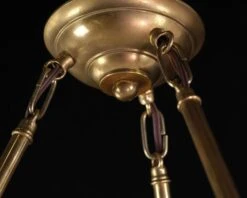 Large Italian Glass Dish Pendant Light With Honeycomb Pattern 12 Large Italian Glass Dish Pendant Light With Honeycomb Pattern -OGT Sale Store chr12216 04