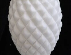 White Pineapple Art Deco 2 Bulb Table Lamp 17 White Pineapple Art Deco 2 Bulb Table Lamp -OGT Sale Store chr134 06