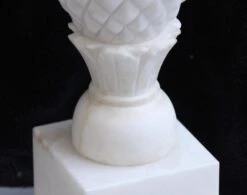 White Pineapple Art Deco 2 Bulb Table Lamp 18 White Pineapple Art Deco 2 Bulb Table Lamp -OGT Sale Store chr134 07