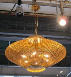 Mid Century Modern Diamond Shaped Cage Pendant Light -OGT Sale Store chr392 05