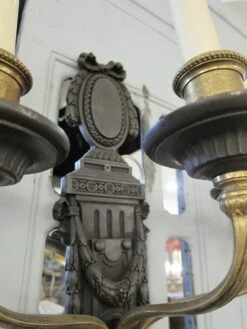 Pair Of 1910s Louis XV Style Bronze 3 Arm Caldwell Wall Sconces 12 Pair Of 1910s Louis XV Style Bronze 3 Arm Caldwell Wall Sconces -OGT Sale Store chs1120 05