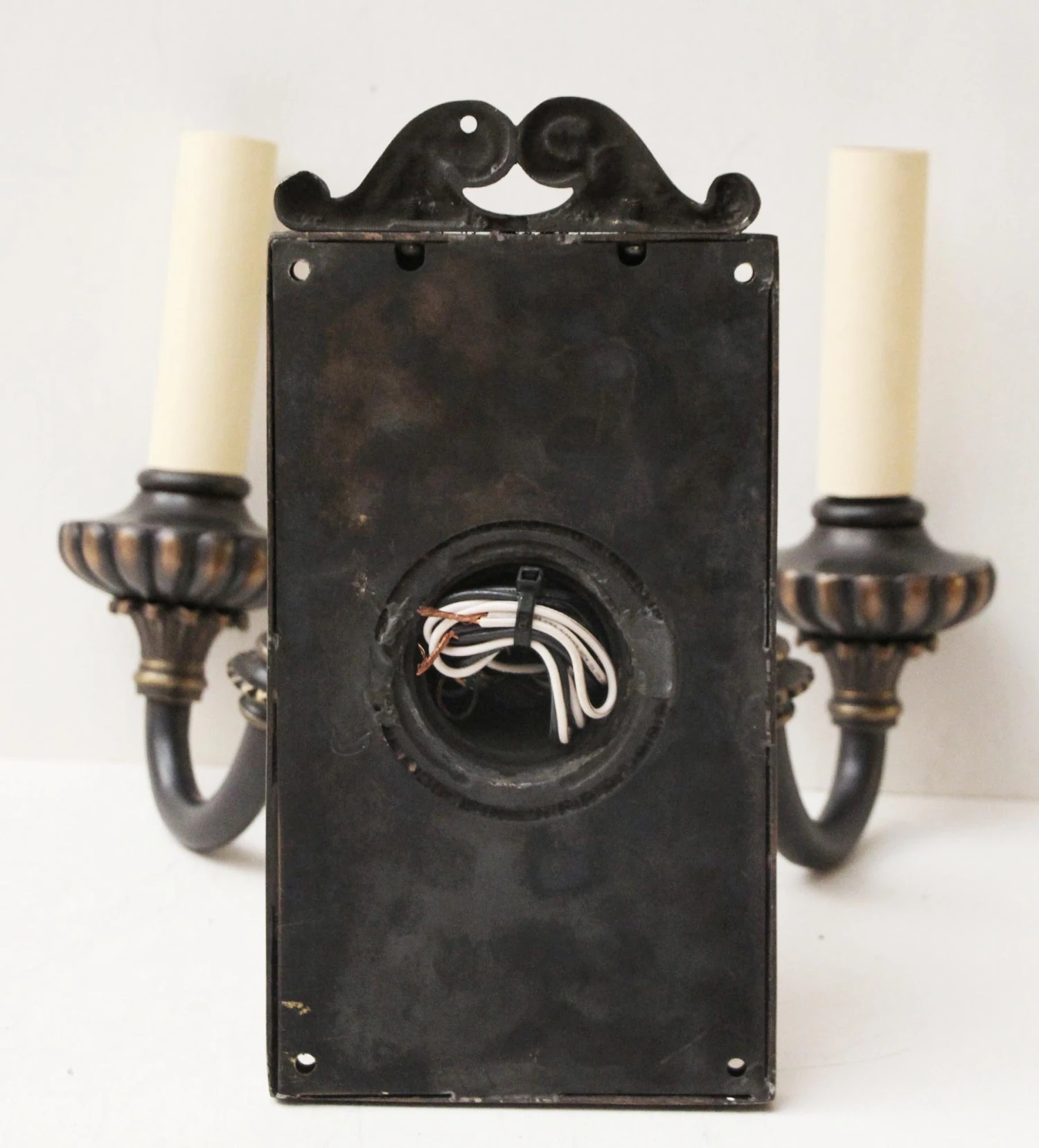 Pair Of 1920s Antique Tudor Wall Sconces 8 Pair Of 1920s Antique Tudor Wall Sconces - Image 6