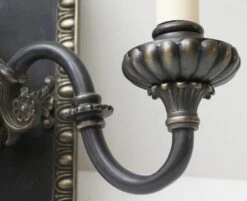 Pair Of 1920s Tudor English 2 Arm Wall Sconces 16 Pair Of 1920s Tudor English 2 Arm Wall Sconces -OGT Sale Store chs1151 05