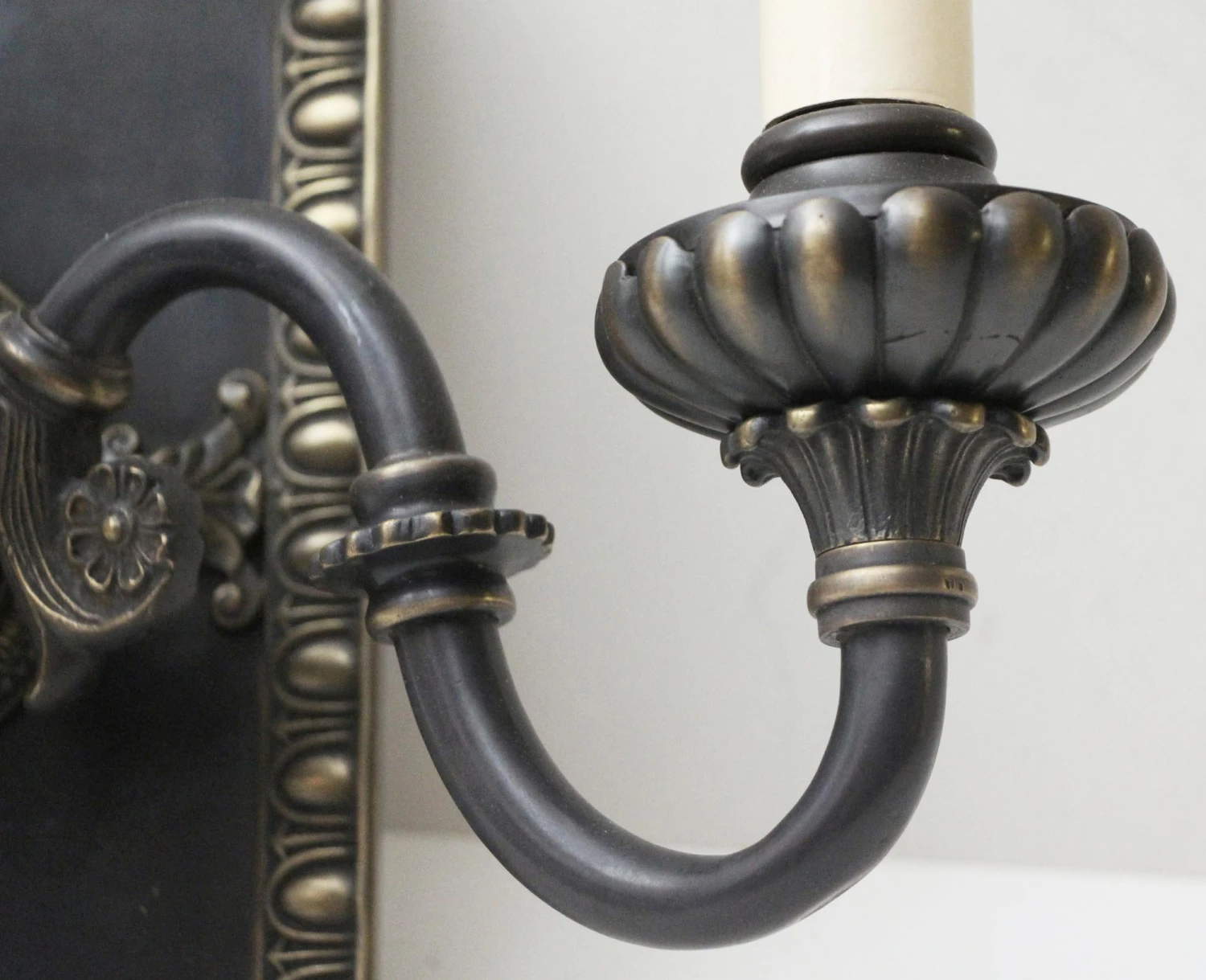 Pair Of 1920s Tudor English 2 Arm Wall Sconces 7 Pair Of 1920s Tudor English 2 Arm Wall Sconces - Image 5