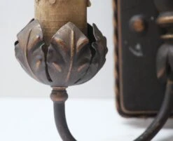 Pair Of 1930s French Double Arm Wall Sconces 16 Pair Of 1930s French Double Arm Wall Sconces -OGT Sale Store chs577 05