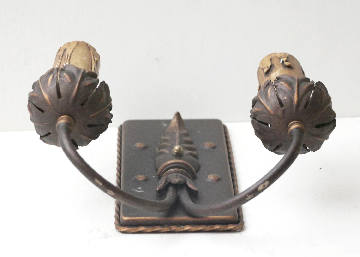 Pair Of 1930s French Double Arm Wall Sconces 8 Pair Of 1930s French Double Arm Wall Sconces - Image 6