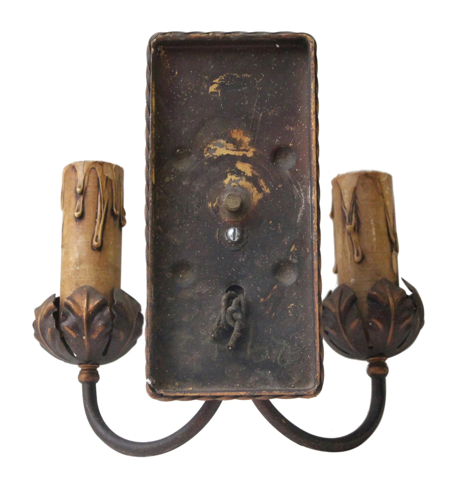 Pair Of 1930s French Double Arm Wall Sconces 12 Pair Of 1930s French Double Arm Wall Sconces - Image 10