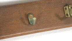 European 3 Brass Hooks Dark Tone Wood Wall Rack 11 European 3 Brass Hooks Dark Tone Wood Wall Rack -OGT Sale Store coat racks for sale 23bel10950