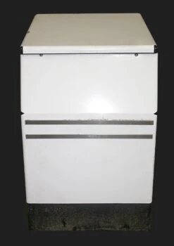 1940s White Enamel Counter For Scale From Meat Shop