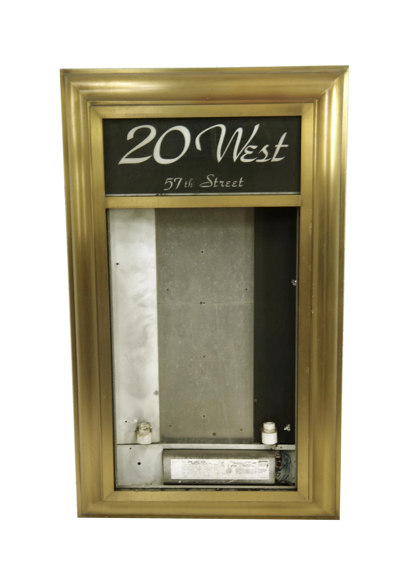 20 West 57th St Brass & Aluminum Lobby Registrar 3 20 West 57th St Brass & Aluminum Lobby Registrar