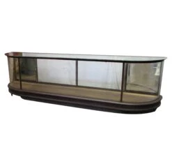 Antique B. Altman Glass Front Curved Display Showcase