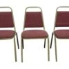 Cushioned Red Stackable Chairs 2 Cushioned Red Stackable Chairs -OGT Sale Store commercial furniture cushioned red stackable chairs m222661