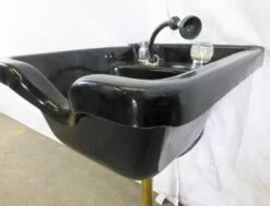 Vintage Black Wall Mount Beauty Salon Sink -OGT Sale Store commercial furniture for sale k193615