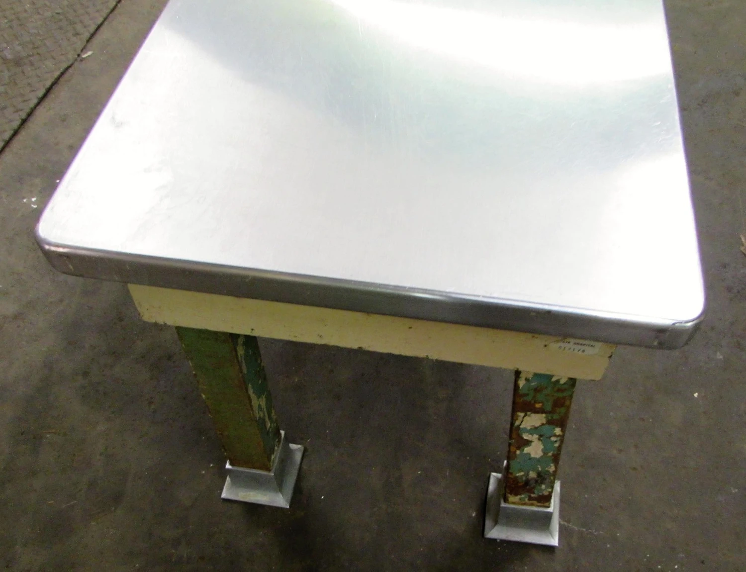 Vintage 10 Ft. Steel Bench From Allentown Hospital 5 Vintage 10 Ft. Steel Bench From Allentown Hospital - Image 3