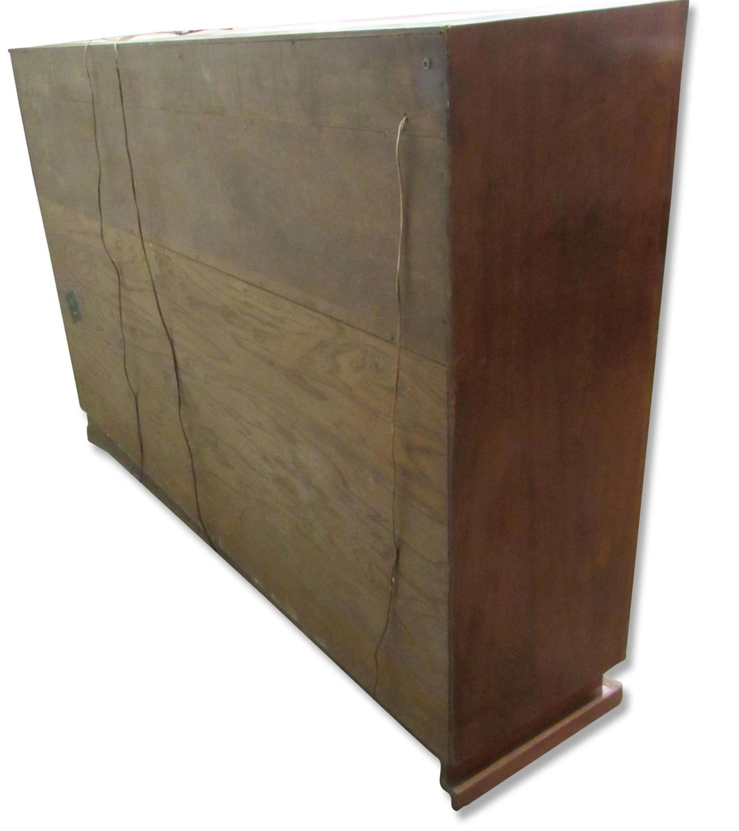 Vintage Weldwood Plywood Glass Shelves Showcase 5 Vintage Weldwood Plywood Glass Shelves Showcase - Image 3