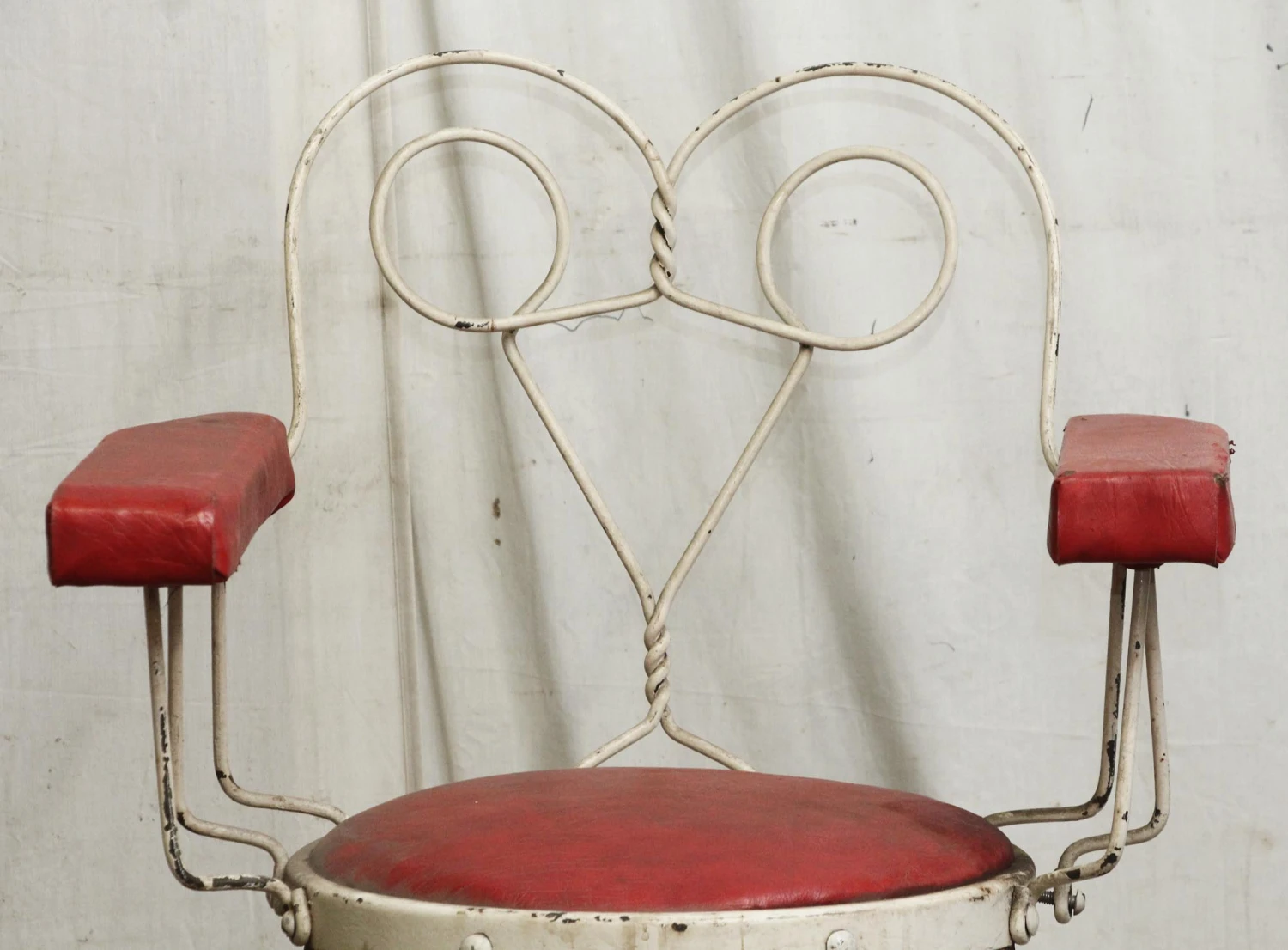 Antique Steel Shoe Polishing Tall Chair 5 Antique Steel Shoe Polishing Tall Chair - Image 3