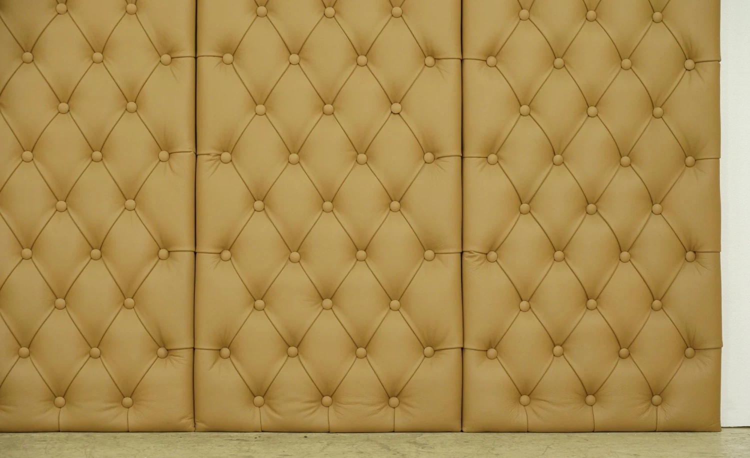 Set Of 4 Soundproof Tan Faux Leather Wall Panels 48.125 X 19.5 5 Set Of 4 Soundproof Tan Faux Leather Wall Panels 48.125 X 19.5 - Image 3