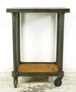 Antique Rolling 37.5 In. Steel Turtle Table Factory Cart -OGT Sale Store commercial furniture for sale q286815