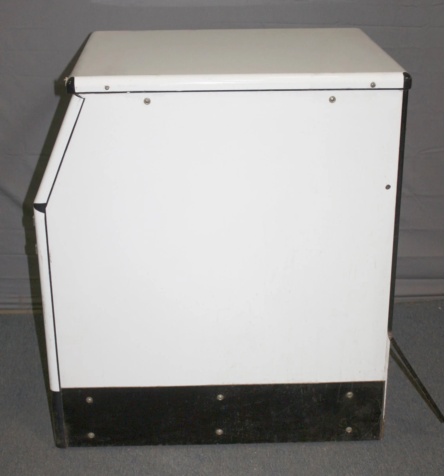 1940s White Enamel Counter For Scale From Meat Shop 4 1940s White Enamel Counter For Scale From Meat Shop - Image 2