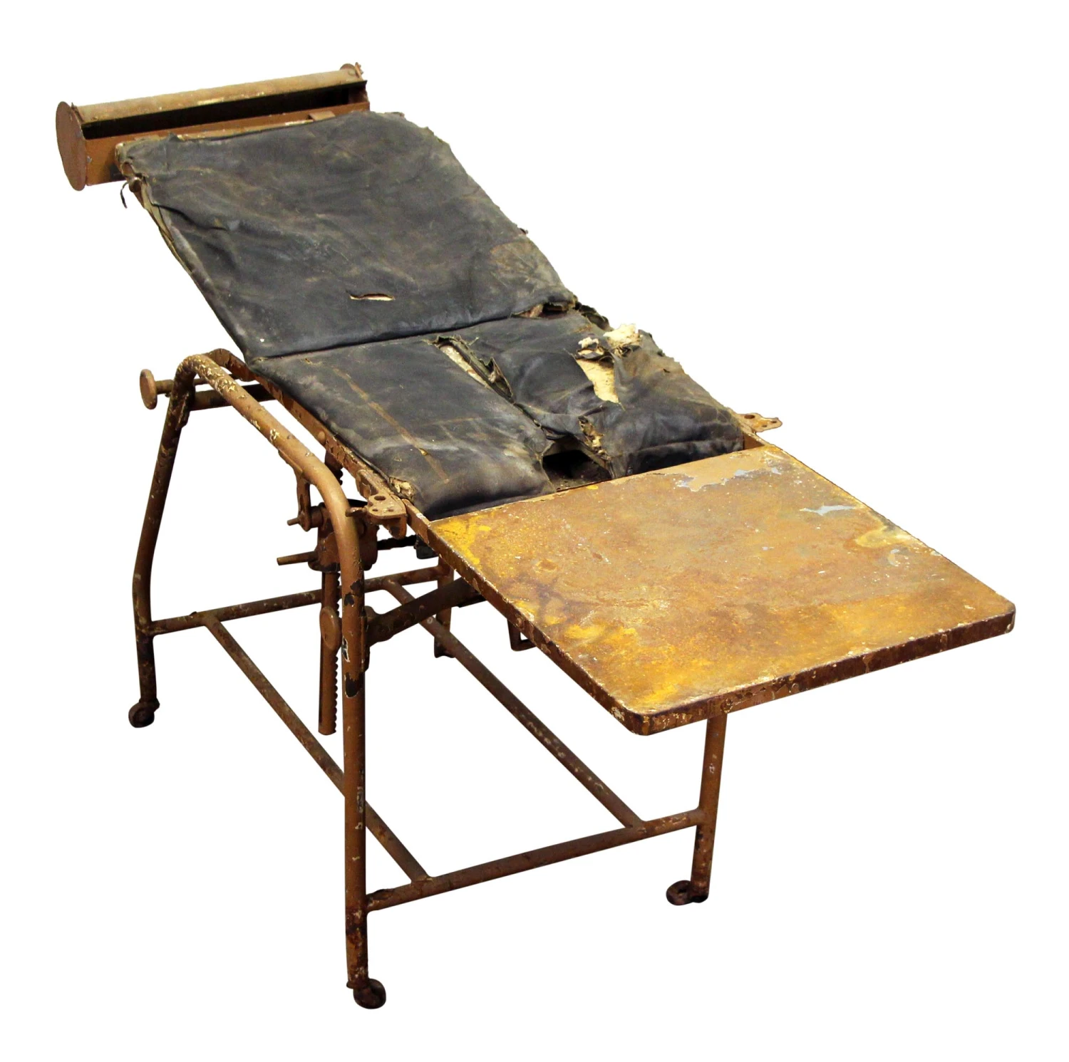 Antique Wheeled Metal Stretcher 4 Antique Wheeled Metal Stretcher - Image 2