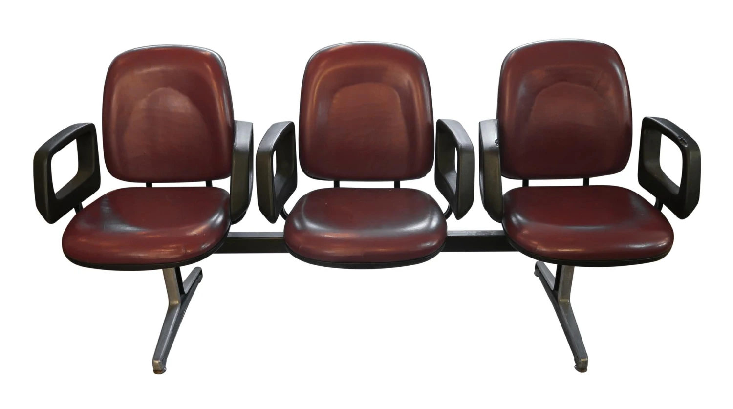 3 Seat Modern Red Commercial Seating Unit 4 3 Seat Modern Red Commercial Seating Unit - Image 2