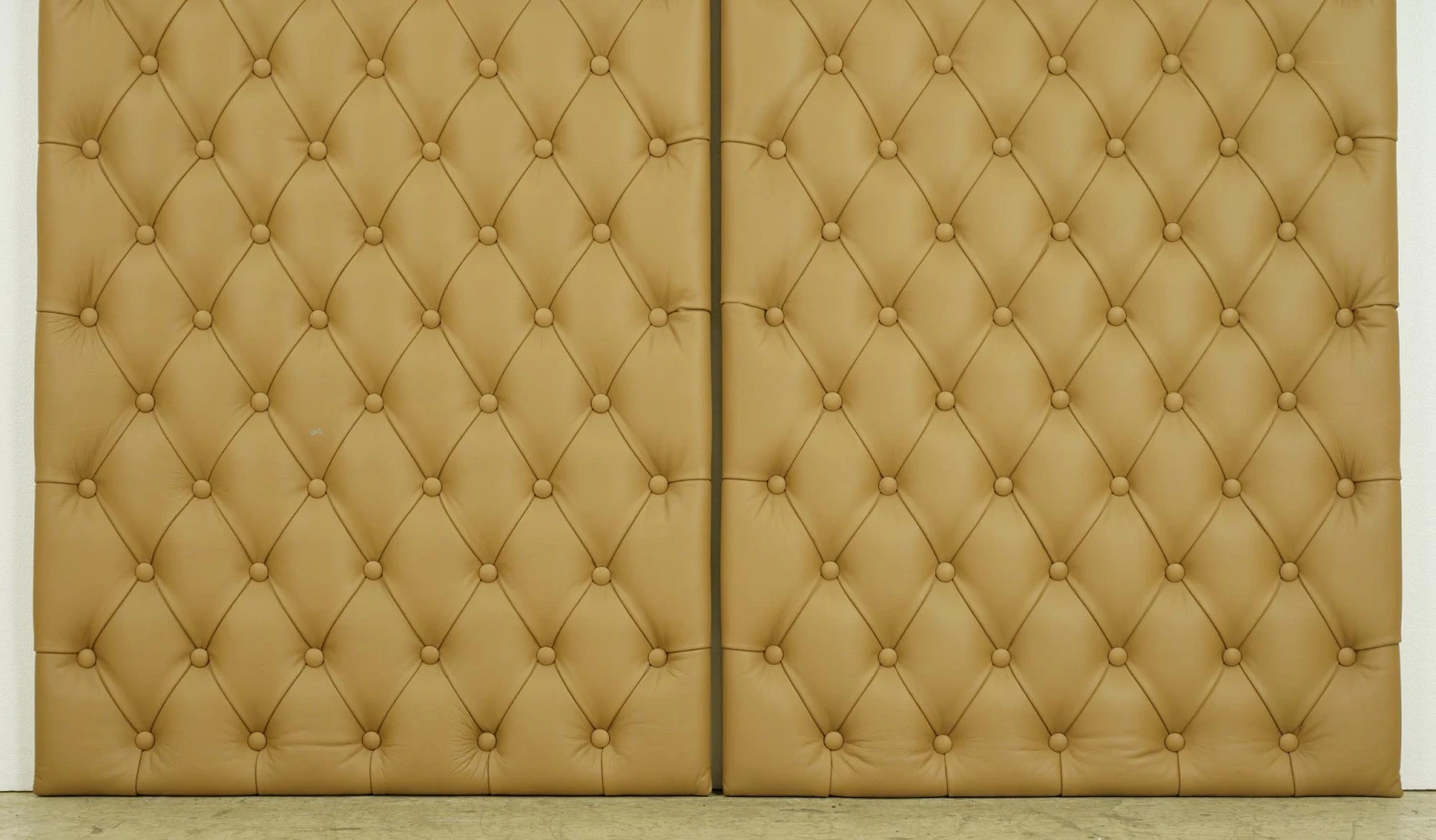 Pair Of Soundproof Tan Faux Leather Wall Panels 48.125 X 28.75 4 Pair Of Soundproof Tan Faux Leather Wall Panels 48.125 X 28.75 - Image 2
