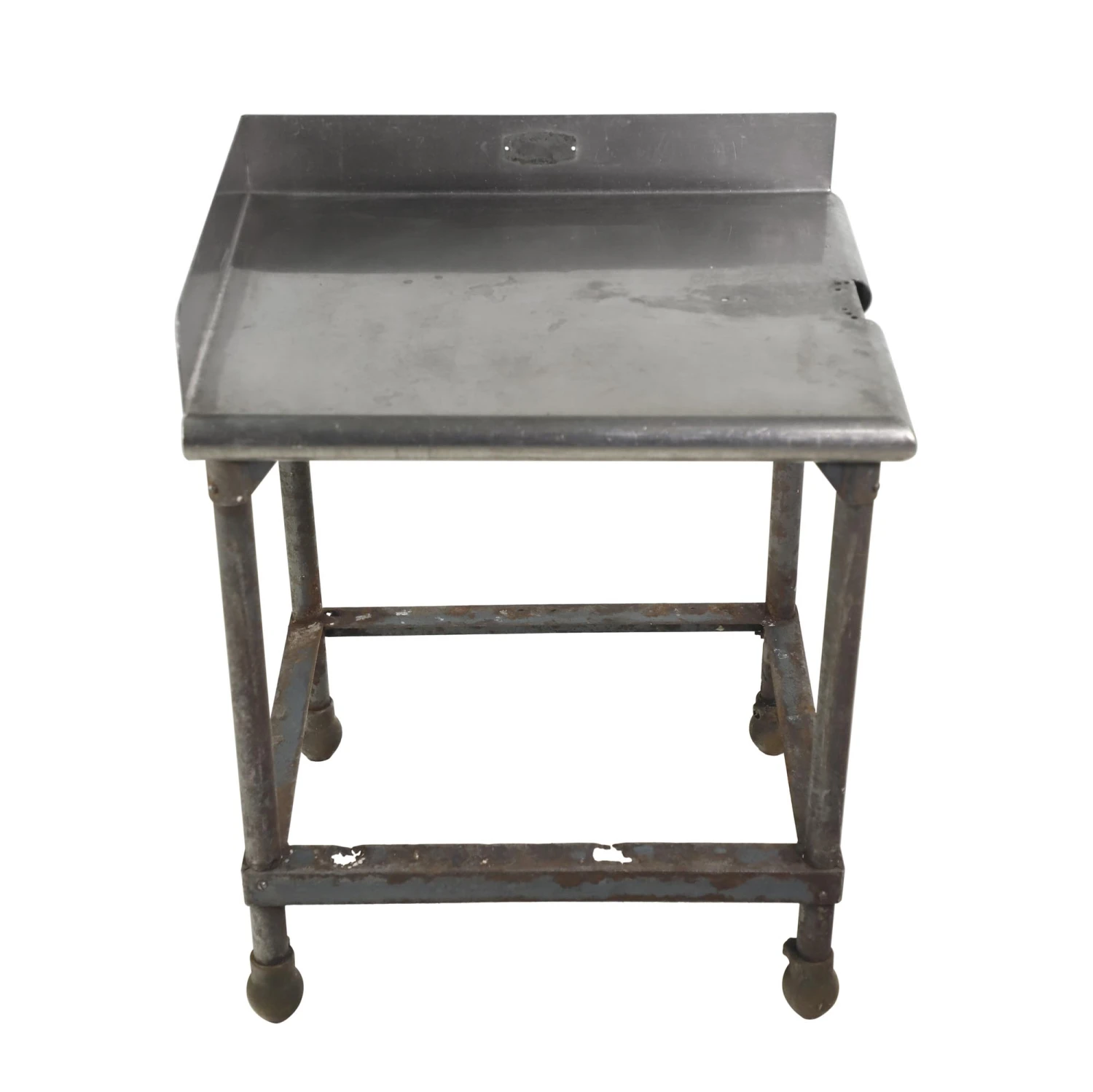 Reclaimed Commercial Stainless Steel Corner Work Table 3 Reclaimed Commercial Stainless Steel Corner Work Table