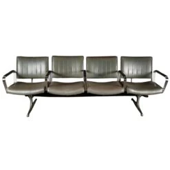 Set Of Four Retro Style Airport Waiting Area Chairs