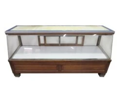 Vintage 6 Ft. Wood Glass Pastry Bakery Showcase