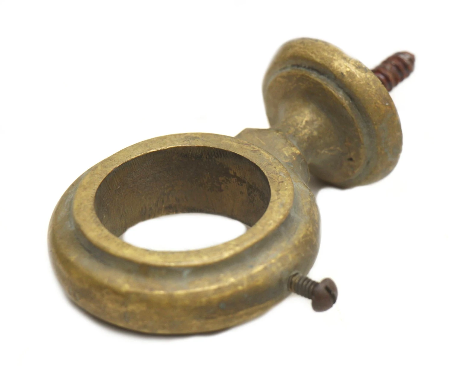 Pair Of Bronze Railing Brackets & Finials Curtain Hardware 5 Pair Of Bronze Railing Brackets & Finials Curtain Hardware - Image 3