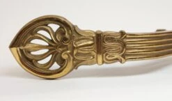 Pair Of Victorian Bronze Curtain Rod Brackets -OGT Sale Store curtain hardware for sale p259775