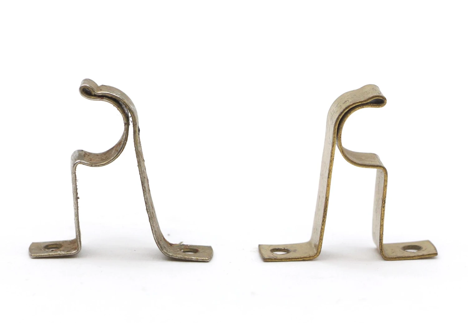 Vintage 1.5 In. Brass Steel Curtain Rod Brackets 5 Vintage 1.5 In. Brass Steel Curtain Rod Brackets - Image 3