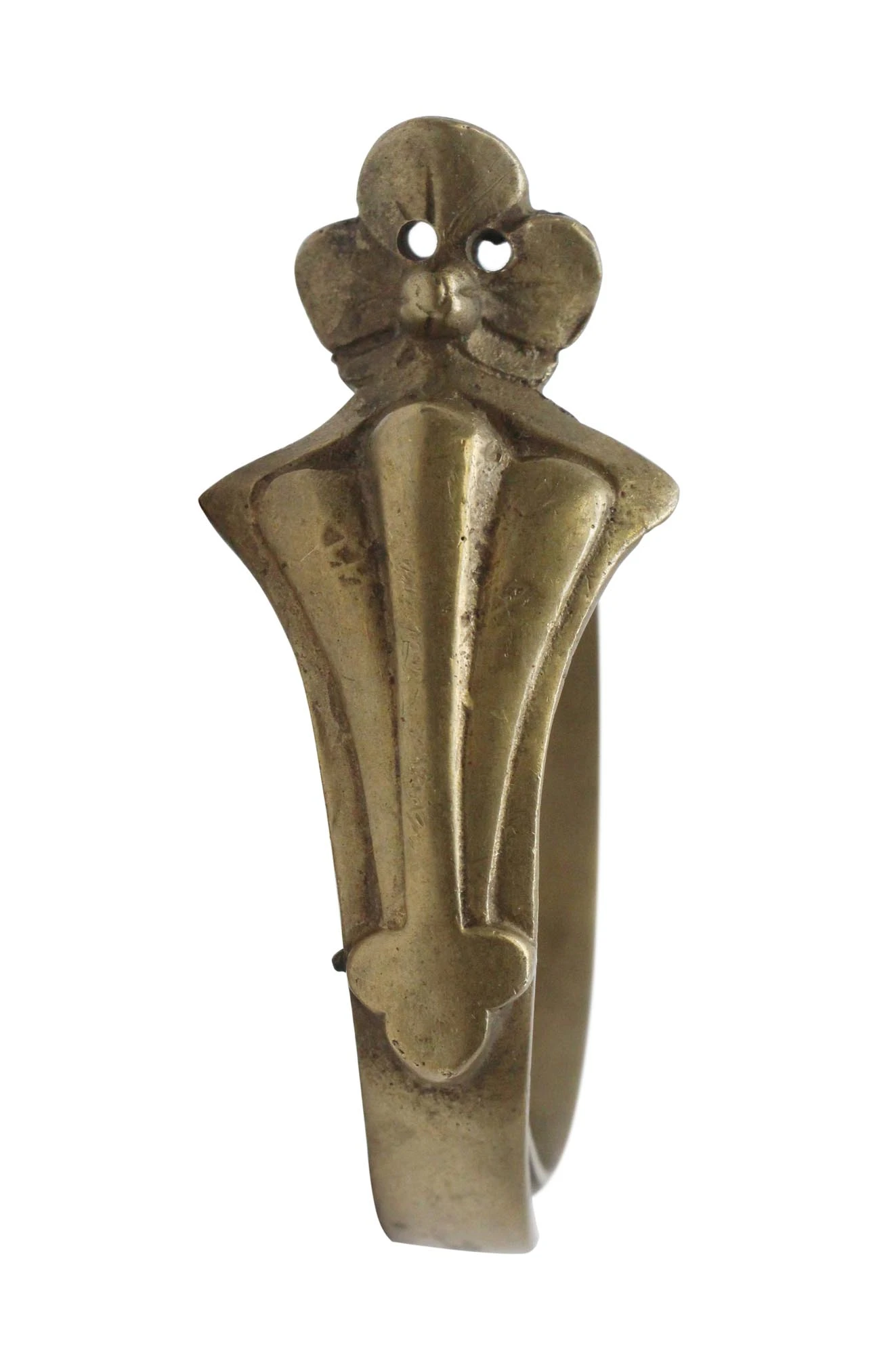 French Brass Ornate Curtain Ring 3 French Brass Ornate Curtain Ring