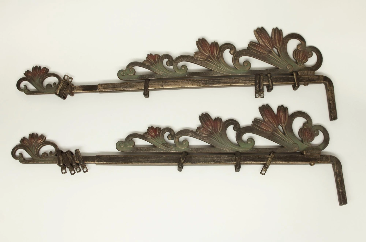 Pair Of Art Nouveau Tulip Curtain Brackets 3 Pair Of Art Nouveau Tulip Curtain Brackets