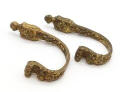 Pair Of European French Brass Curtain Window Tie Backs